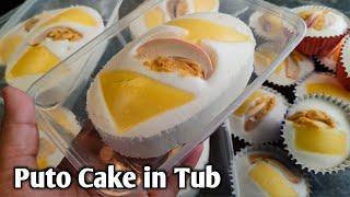 Walang sayang ang Egg white pag ginawa mong Puto cake in tub