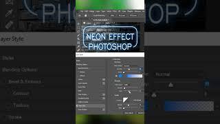 Create Amazing Neon Glow Effect in Photoshop!  #Shorts  #photoshoptutorial #graphictips