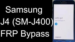 Samsung J4 FRP Bypass SM-J400 Google Account Remove Samsung J4 Gmail bypass New Method Android 9