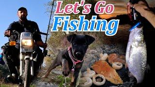 FISHING ADVENTURE, camping and fishing in October, Milica's first adventure, on an old bike Tomos A3