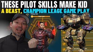 War Robots Pilot skill Setup for kid | lets make a durable kid titan | War Robots Champion League