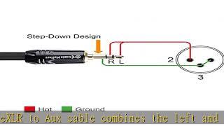 Cable Matters (1/8 Inch 3.5mm to XLR Cable 6 ft Male to Male (XLR to 3.5mm Cable, XLR to 1/8 Cable,
