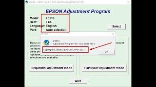 Epson L3210 Resetter TAGALOG With KEYGEN