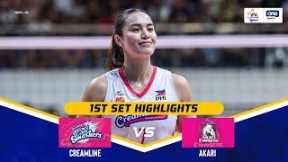 CREAMLINE vs. AKARI | SET 1 HIGHLIGHTS | 2025 PVL ON TOUR | June 23, 2025