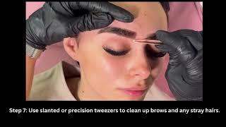 Lash V One V Salon Brow Airbrush Machine Step by Step Guide Liquid Dye tutorial #airbrushbrows