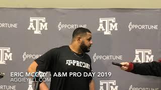 Eric McCoy A&M Pro Day 2019