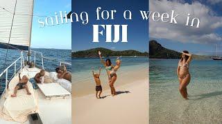 Living On A Sailboat For A Week in FIJI! 5 months pregnant + two littles