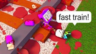 I Ragdoll into FASTEST Moving Train BUT it hits HARD