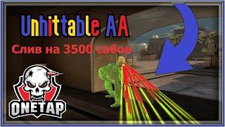 GOD MODE with onetap v3. UNHITTABLE AA /Слив на 3500 сабов!!!!!/ *SWITCH-JITTER* (Подписчики вы ТОП)