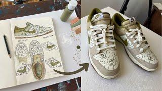 Customizing Shoes with ACRYLIC Paint | FULL PAINTING PROCESS