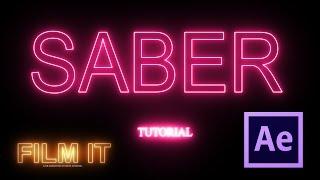 Saber (Video Copilot) Text Tutorial After Effects