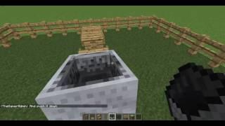 Minecraft | How to make a basic table, with chairs you can sit on!