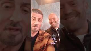 Action movie royalty. Stallone and Statham in the house️ #sylvesterstallone #jasonstatham  #rambo