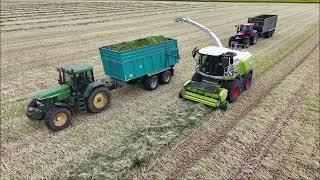 Claas Jaguar 940 - Grünroggen häckseln 2024 im Oderbruch Claas Harvester Traktor Video