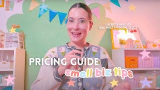 How to Price Products / Stationery shop & small biz price guide / how to calculate product pricing