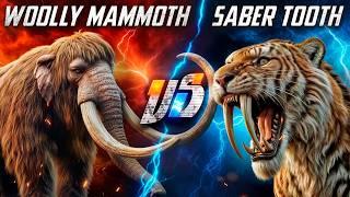 Woolly Mammoth VS Saber Tooth Tiger