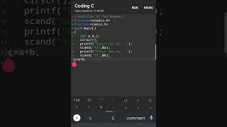 #4 C Programming Shorts| Coding c | Addition of two number | C programming examples | Teach Techno