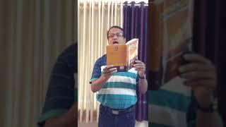 Poet Gobinda Biswas reads a poem from his own book of English poems The Sunny Poems