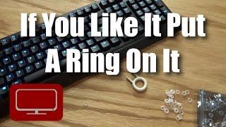 Mechanical Keyboard O-Ring Mod - Quieter and Gentler