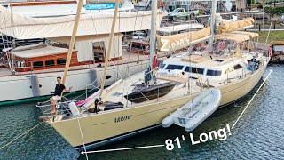 Full Sailboat Tour (81' Yacht World Sailing Schooner )