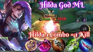 Best Hilda 1 Hit Built + Emblem ~ MLBB Roaming God #mobilelegends #mlbb #hilda #hildamlbb