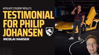 Nicolai Hansen Testimonial For Philip Johansen