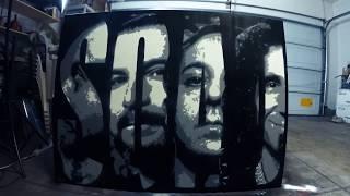 System Of A Down - 36"x48" Spray Painted Piece