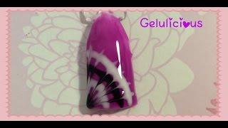 Water Marble (No Water) Gel Nail Art Design By Gelulicious