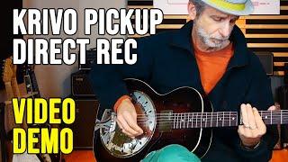 Krivo Resophonic Pickup: Direct Recording - Video Demo