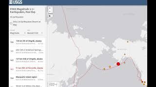 На Аляске произошло мощное землетрясение. Объявлена угроза цунами.