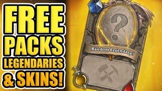 How To Get FREE Hearthstone Legendary Cards, Packs & Skins!