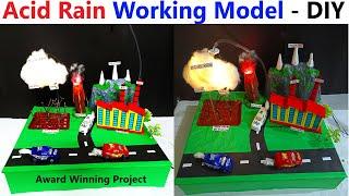 acid rain working model science project for exhibition - diy | innovative | creative | howtofunda