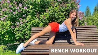 Bench workout /ABS & GLUTES /Mari Kruchkova