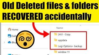 How I accidentally RECOVER DELETED FILES Windows - CAUTION!