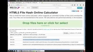 How to check if downloaded file is correct using sha256 hash