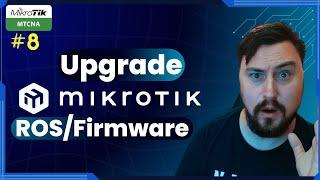 How to upgrade RouterOS/firmware on MikroTik. Free MTCNA Ep.8