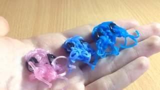 Медуза из резинок на станке Rainbow Loom