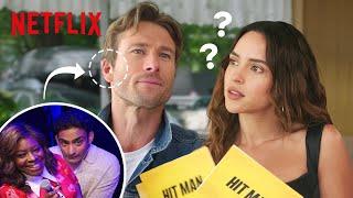 Glen Powell Pranks Adria Arjona with a Fake Interview | Hit Man | Netflix