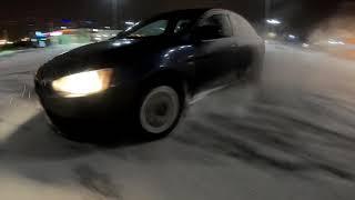 Lancer GTS snow drift