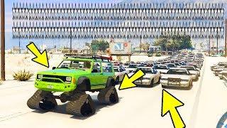 GTA 5 МОДЫ 133 ЗВЁЗД РОЗЫСКА !! ГАНГСТЕР УГНАЛ ДЖИП НА ГУСЕНИЦАХ И УСТРОИЛ ПОГОНЮ ОТ ГЛУПЫХ КОПОВ...