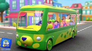 Roda di bus sajak kartun + lebih bernyanyi bersama lagu untuk anak