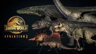 All Jurassic World Evolution Dinos & Creatures Size Comparison | 3D Walking Animation