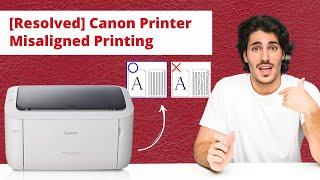 [Resolved] Canon Printer Misaligned Printing | Printer Tales