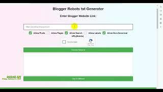 Blogspot Tubes : How To Blogger Robots txt Generator Online