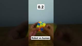 Robot vs humans ... #shorts #cubing #skit #cube #respect