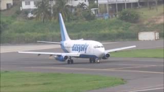 EasySky 737 and Amerijet 767 @ Argyle International (With ATC)