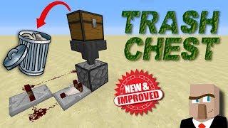 REDSTONE TRASH CHEST v2.0 - A Better Way to Dispose of Your Minecraft Garbage!