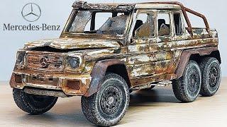 Restoration Mercedes Benz G63 AMG 6x6 Destroyed car