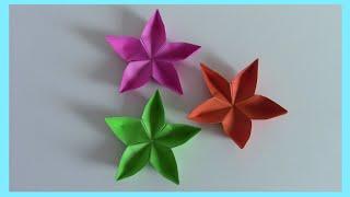 Fiori di carta Origami (Tutorial VELOCE) || Mami Crea