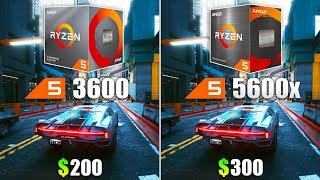 Ryzen 5 5600X vs Ryzen 5 3600 - Test in 10 Games